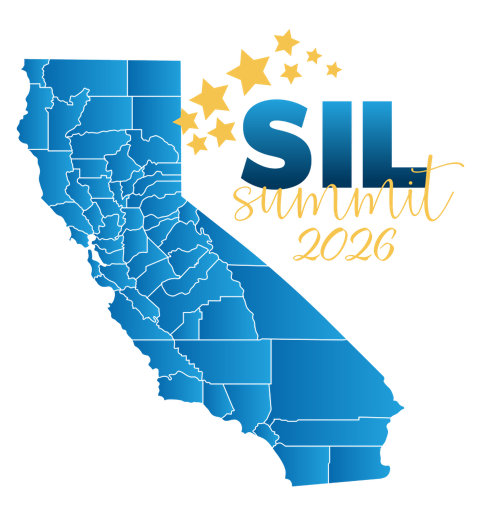 the SIL Summit registration and map of CA with stars floating around it